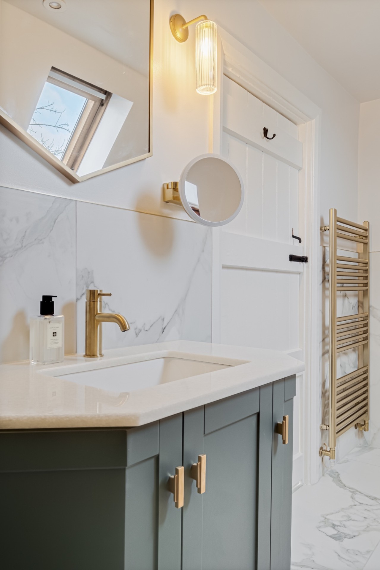 The finished vanity